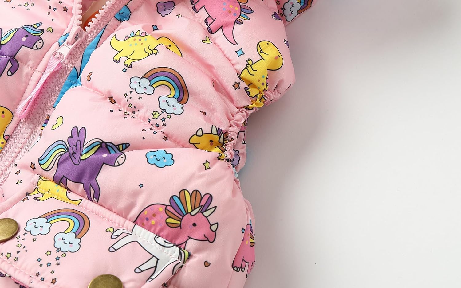Mud Kingdom Cute Little Girls Vests Outerwear with Hood Animal