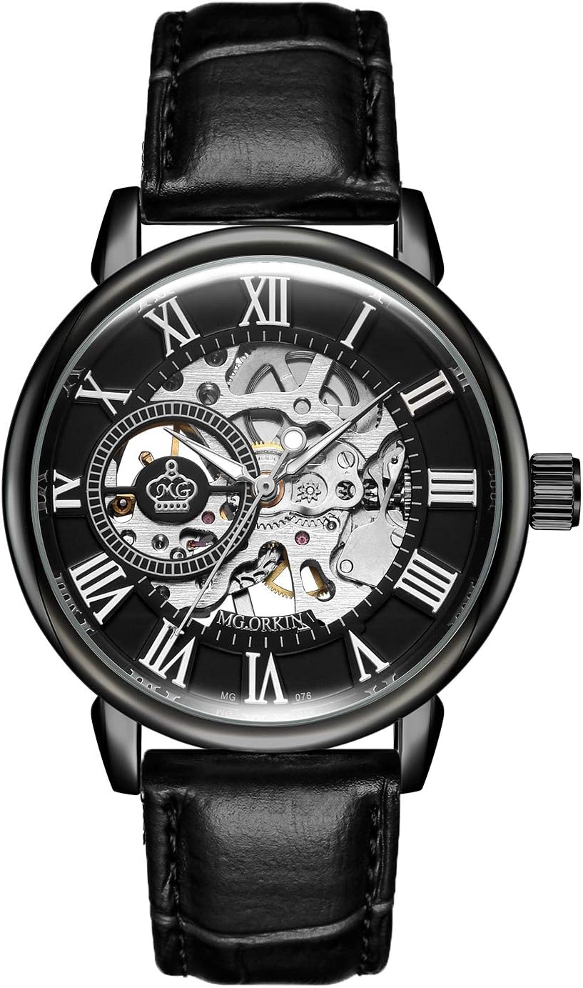 Wristwatch Men’s Royal Classic Roman Index Automatic-self-Wind Mechanical Watch