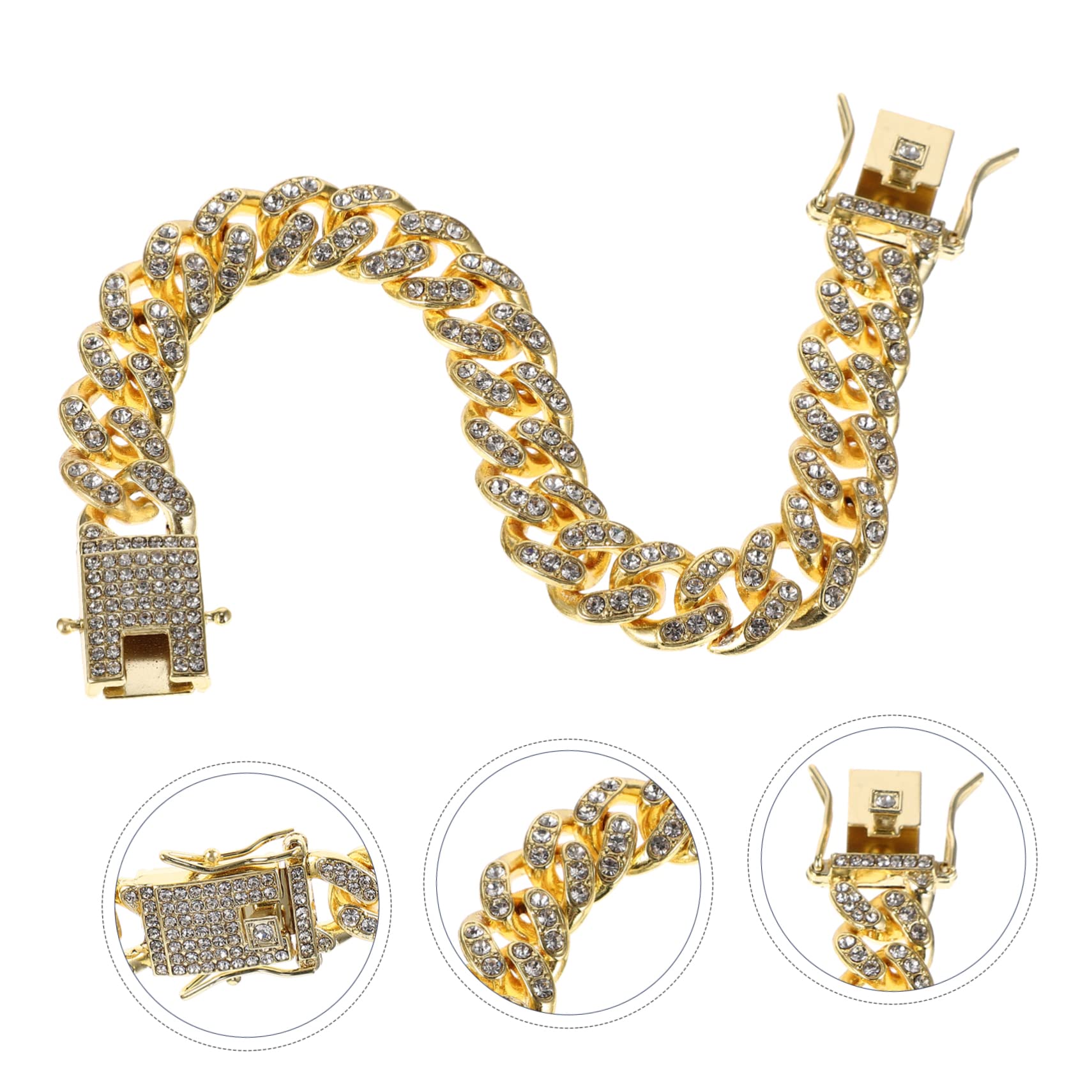 ifundom Fashionable Dog Chain Stylish Decorative Neck Chain for Pets Durable Alloy Material with Polished Surface for Parties Special Occasions Easy to Identify