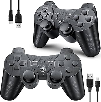 Amazon.com: OKHAHA Controller 2 Pack for PS3 Wireless Controller