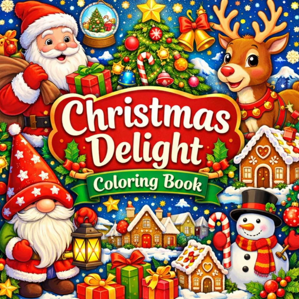 Christmas Delight, Coloring Book