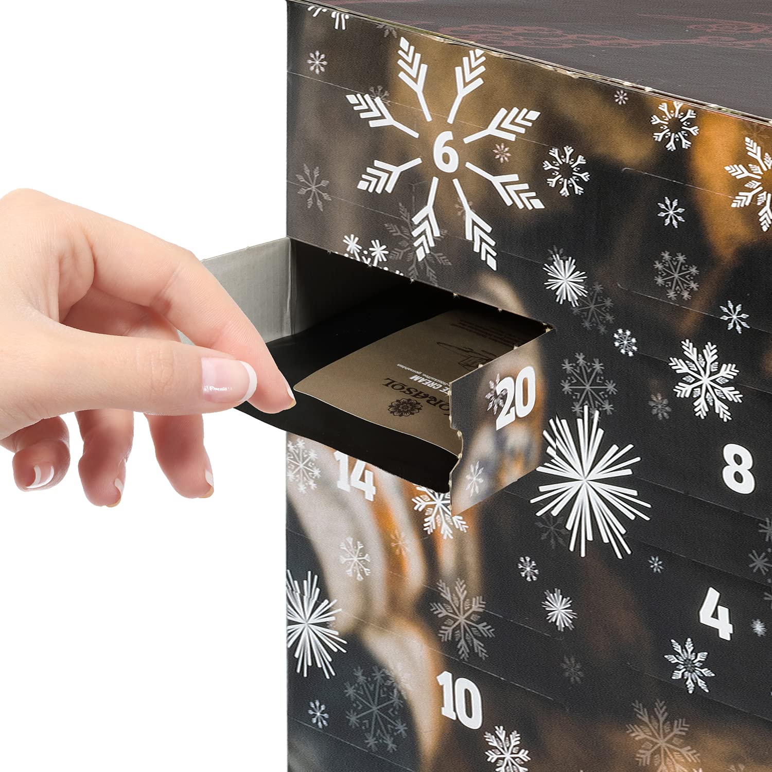 Corasol Premium Kaffee-Weltreise Adventskalender XL 24 Gourmet Röstkaffees 24 Länder Coffeebag Booklet 240 g