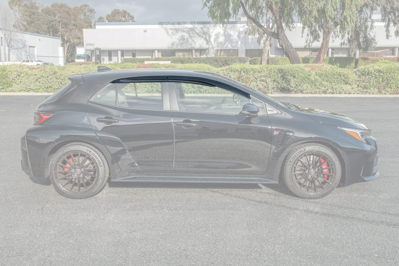 2020-2024 Corolla Window Visors In-Channel Window Deflectors For Toyota Corolla 2020-2024 - 4 Piece Rain Guards & Vent Visors - Foto 4