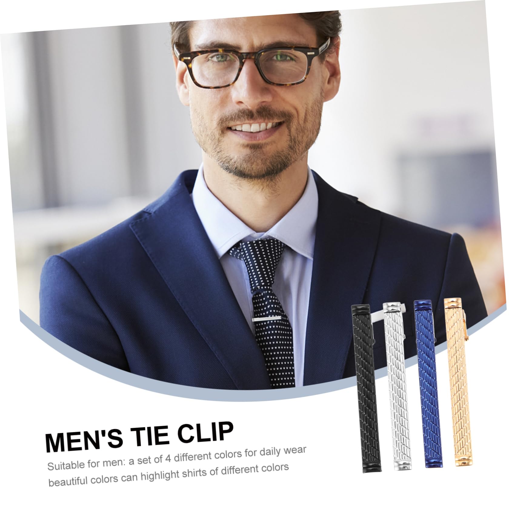 12piezas Clip De Corbata De Cobre Elegante Para Hombres De Práctico y Duradero Para Negocios y Ocasiones Especiales