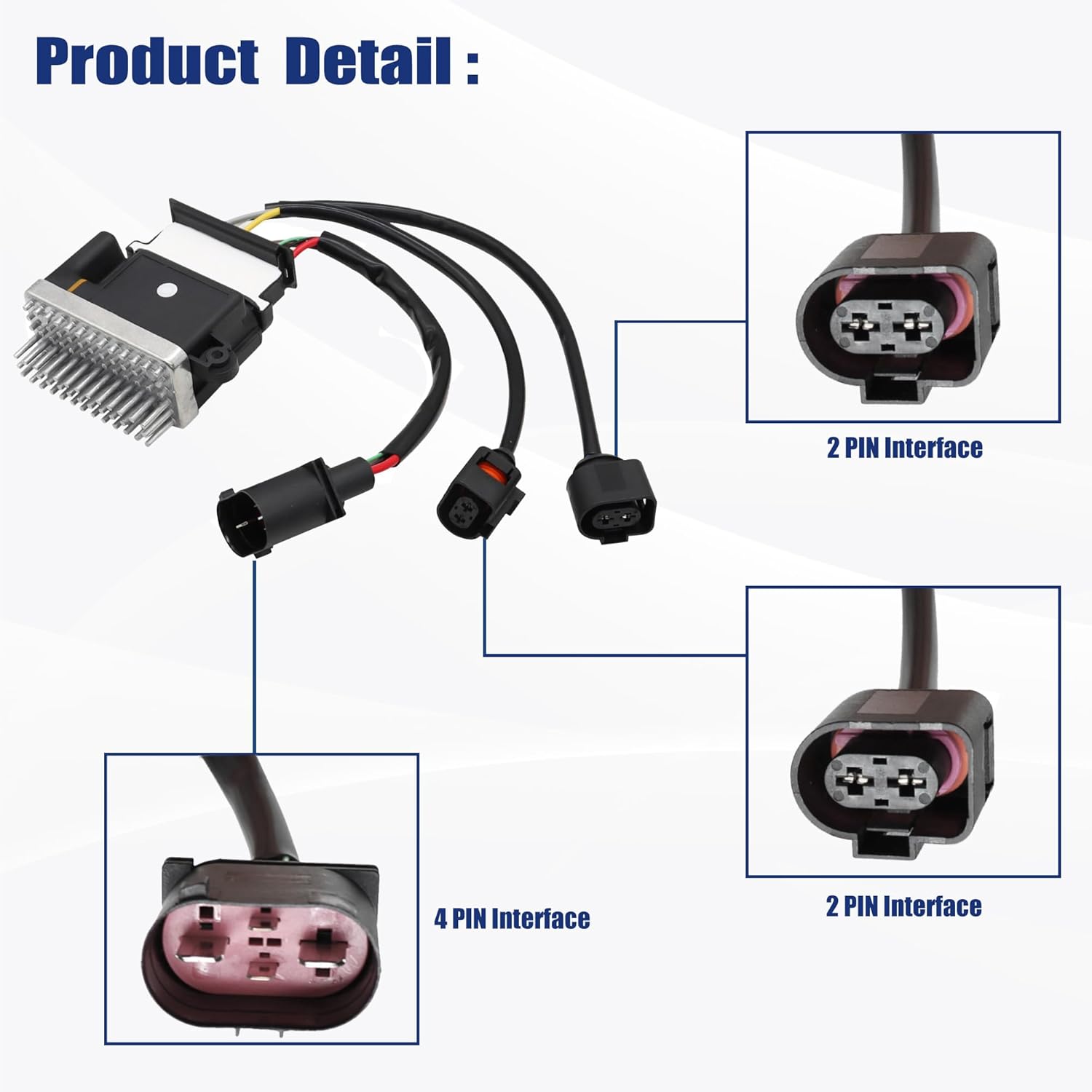 AITKEN Radiator Cooling Fan Control Module Compatible with Audi A4 S4 A5 S5 A6 A7 S7 Q3 Q5 Ref #8K0910501D, 8K0959501A, 8K0959501C, 8K0959501G.