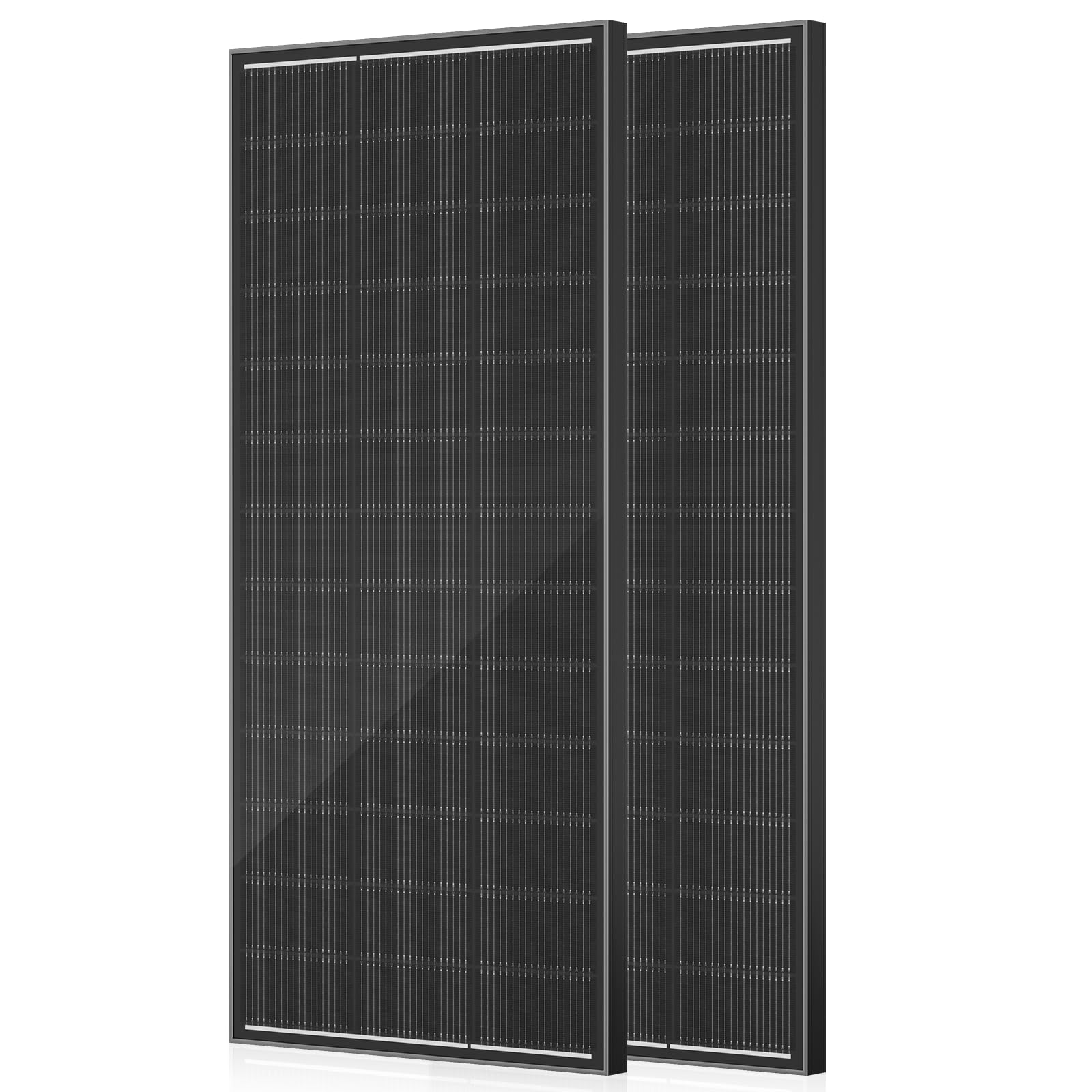 Pannello solare monocristallino da 220 W, modulo solare da 12 V, con telaio in alluminio ad alta efficienza, modulo PV per barca, camper, casette da giardino, casa (220W*2)
