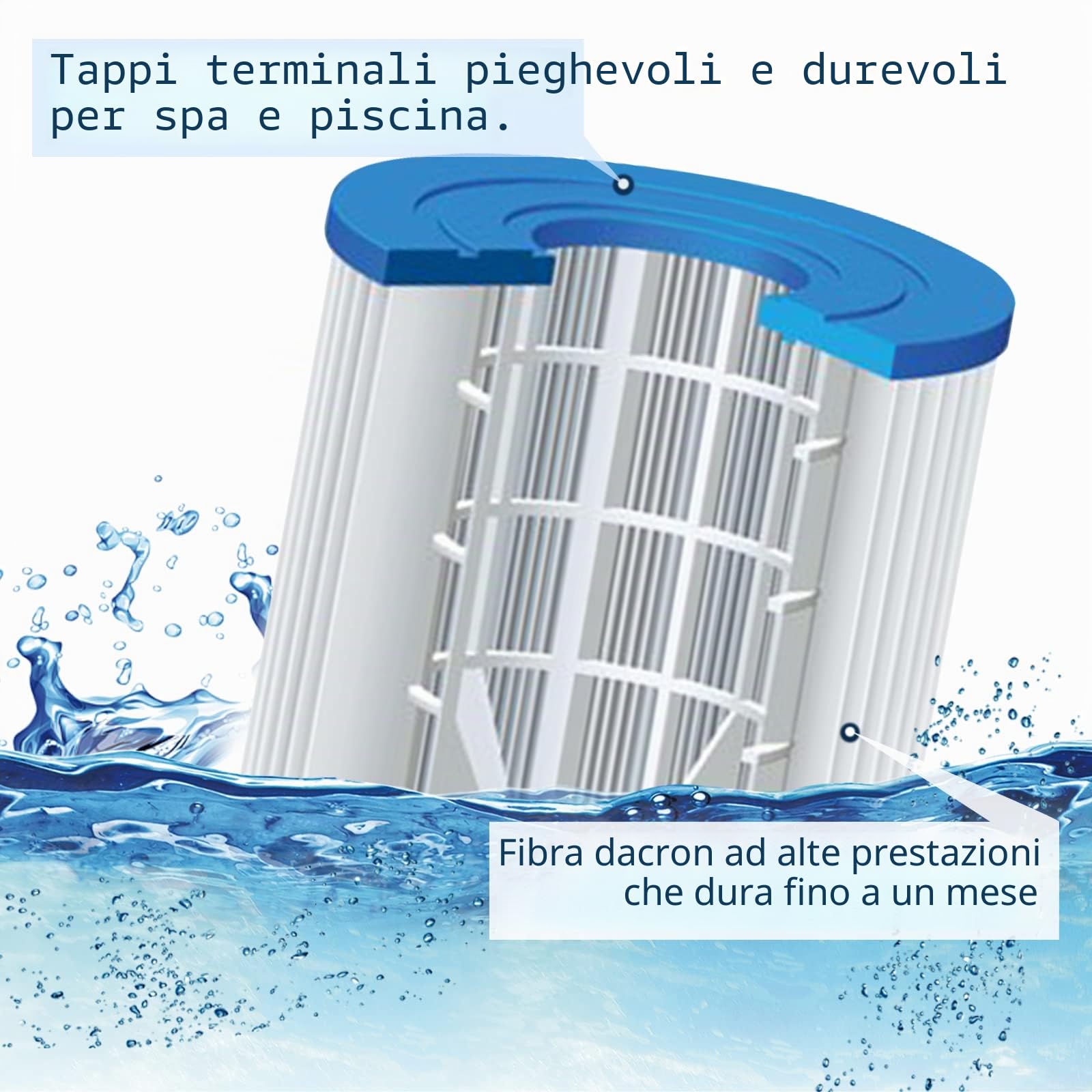 Filtri Misura 1 per cartucce filtranti 58381, Tipo I (8 Pezzi) | cartucce filtranti a cartuccia