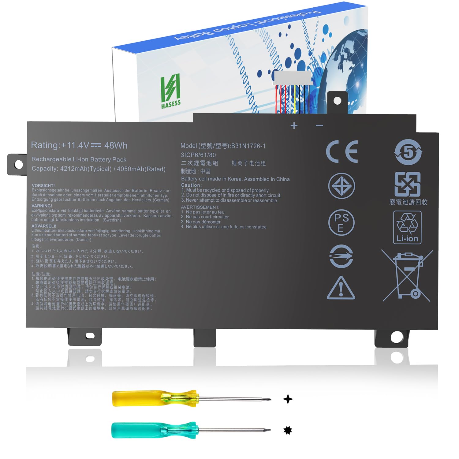 Amazon.co.jp: HASESS B31N1726 バッテリー 交換用バッテリー ASUS TUF