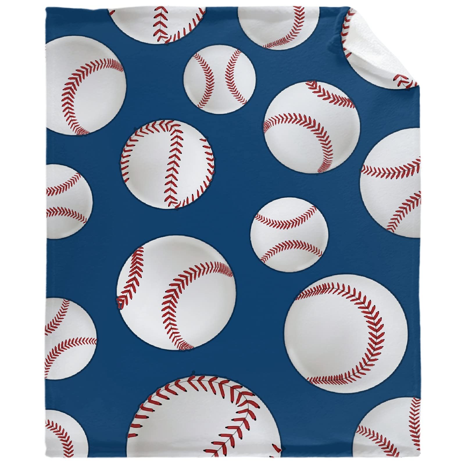 Baseball Sport Throw Blanket - ​Super Soft Flannel Fleece Blanket for Gifts, Plush Lightweight Fuzzy Cozy Blanket Microfiber for Couch Sofa Bed All Season S 50"x40" for Kids