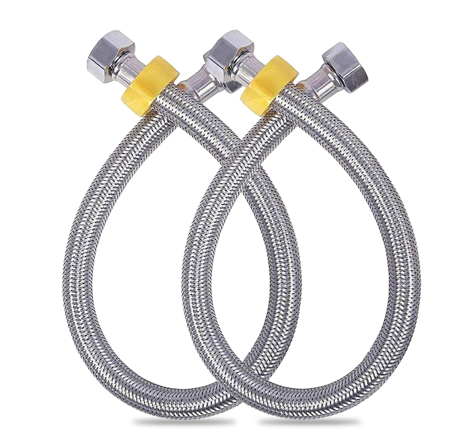 Specule High Grade Connection Pipe | 304 Grade Stainless Steel Connection Pipe Suitable for Hot & Cold Mixer Faucets for Basins and Sinks, Geysers, and Flush tanks | (Set Of 2) (12 Inches) (B0DGXKH3XT) Amazon Price History, Amazon Price Tracker