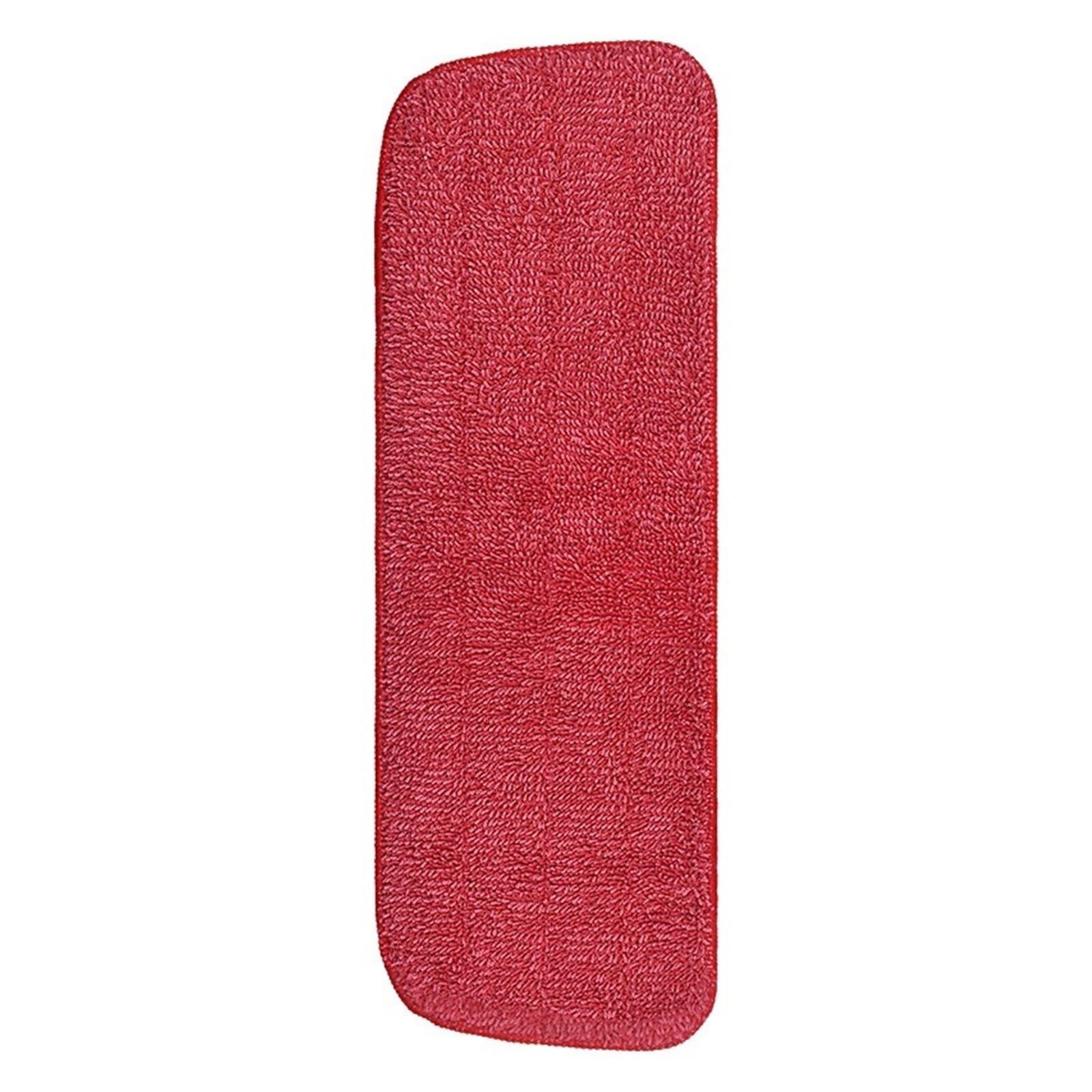 Mop replacement pad set 1/5pcs Water Replacement Mop Cleaning Pad Fit for Wet/Dry Spray Mops Washable Soft Head(Red,5pcs)