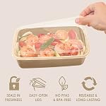 Bentgo Prep 1-Compartment Meal-Prep Containers with Custom-Fit Lids - Microwaveable, Durable, Reusable, BPA-Free, Freezer and Dishwasher Safe Food Storage Containers - 10 Trays & 10 Lids (Gold)