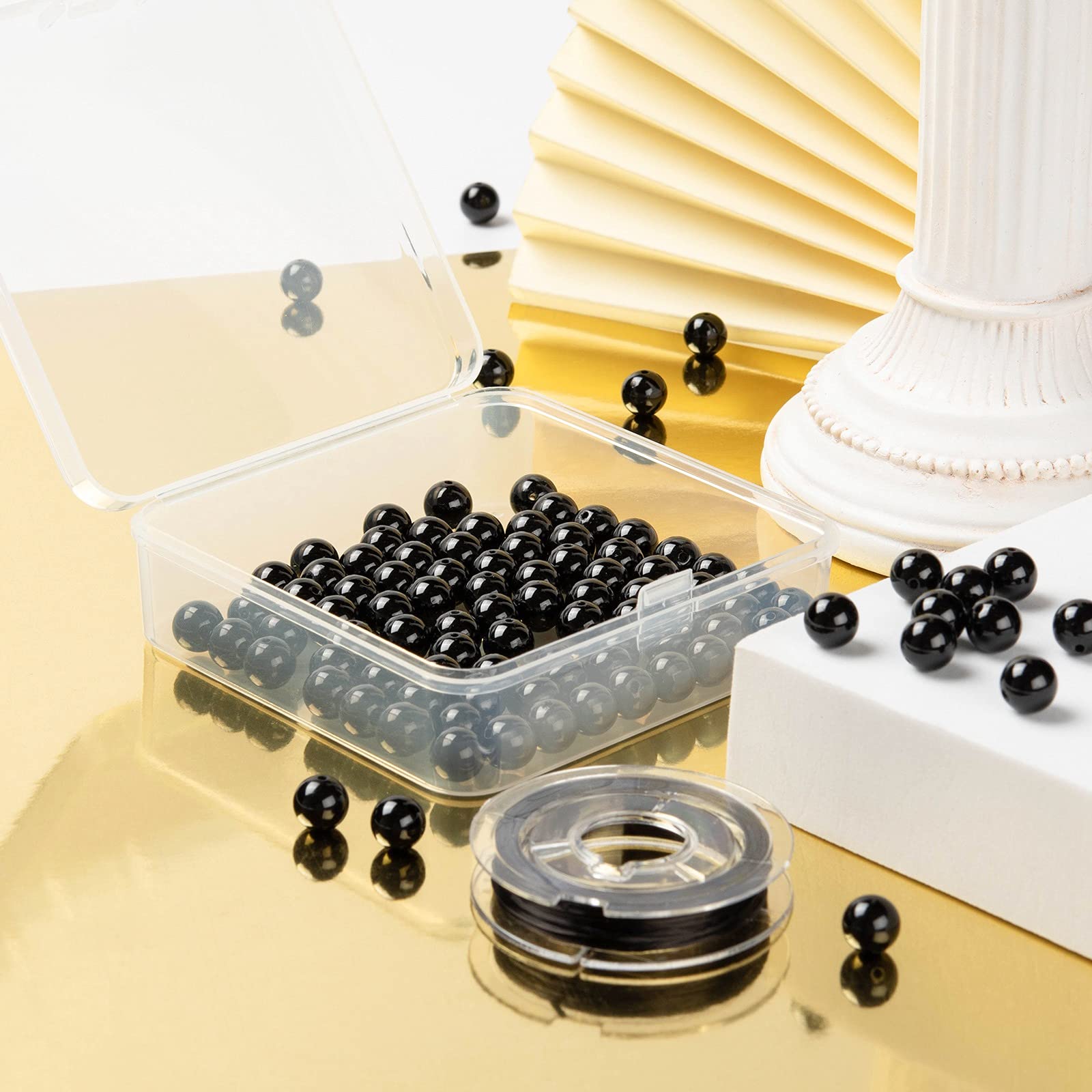 Nero Collana Tormalina Pietra Preziosa Naturale Nera Catena Heilen - Foto 7