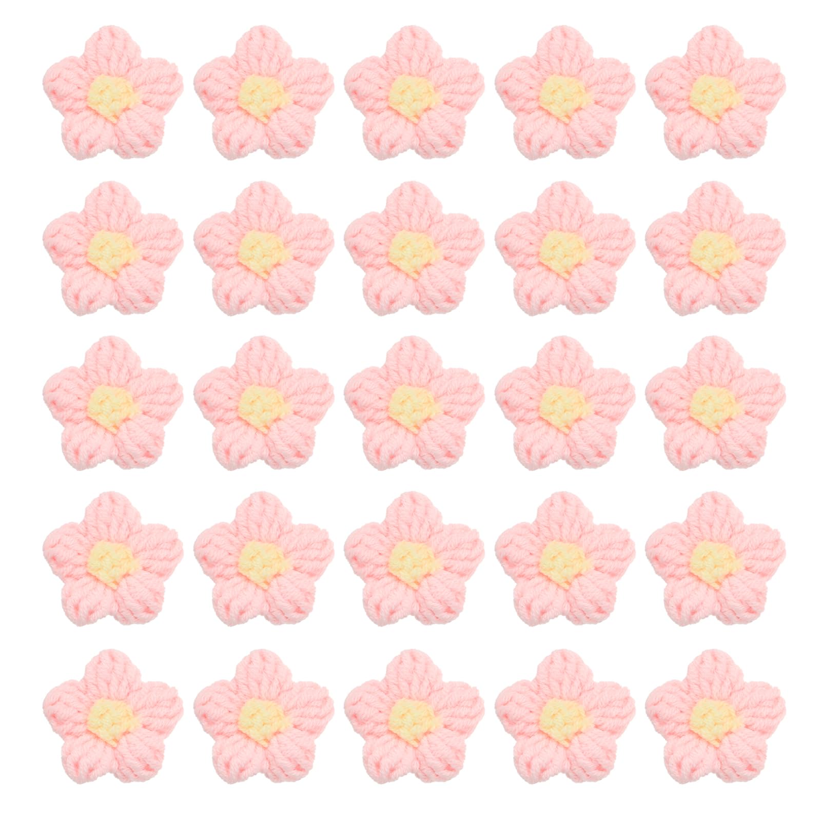 Fleurs au crochet pour loisirs créatifs et décoration de coiffures de fête