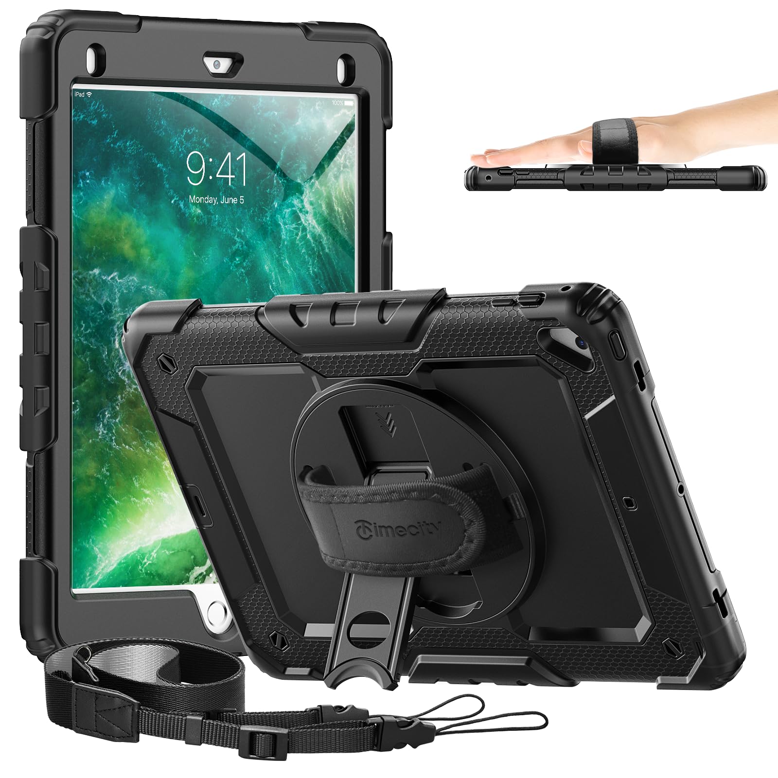 iPad 第６世代⭐︎ケース付き⭐︎ Amazon | Timecity iPad 第6世代/第5世代/pro 9.7インチ/air2 専用