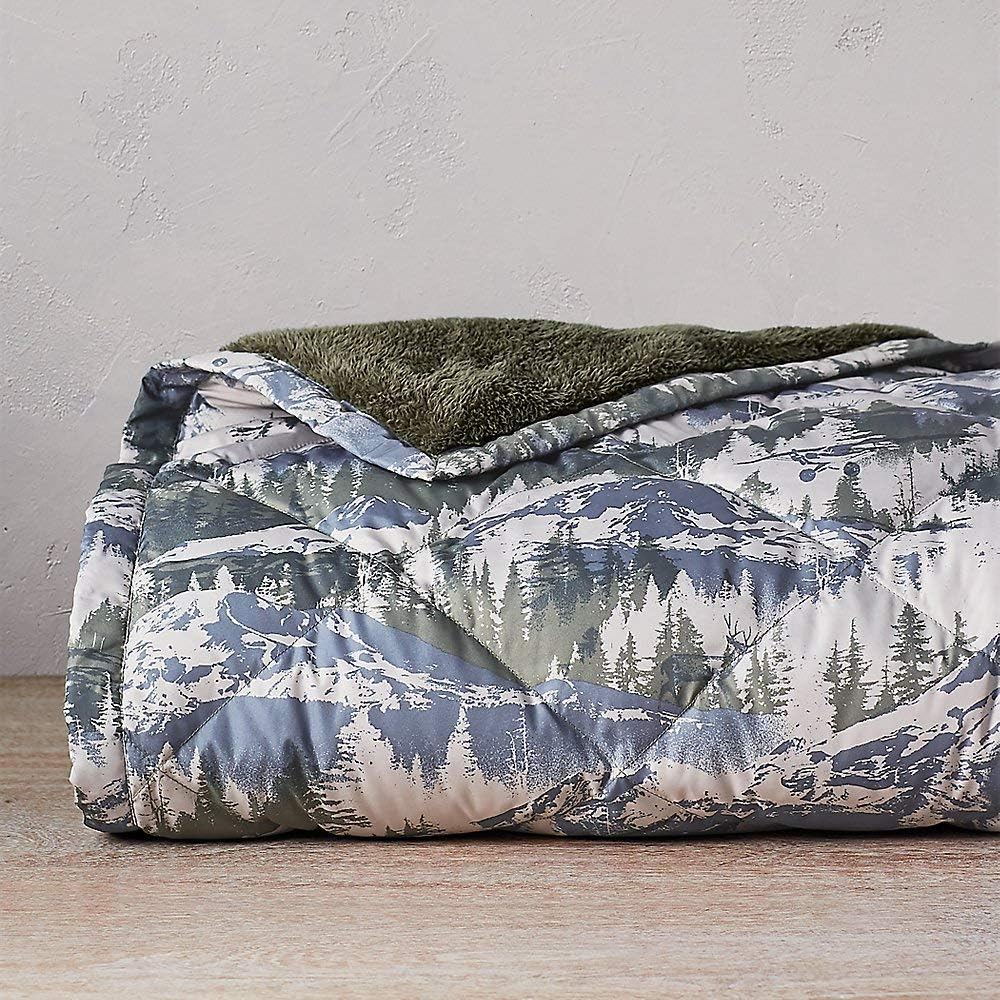 Eddie Bauer Oversized Down Throw, Sprig Regular ONESZE
