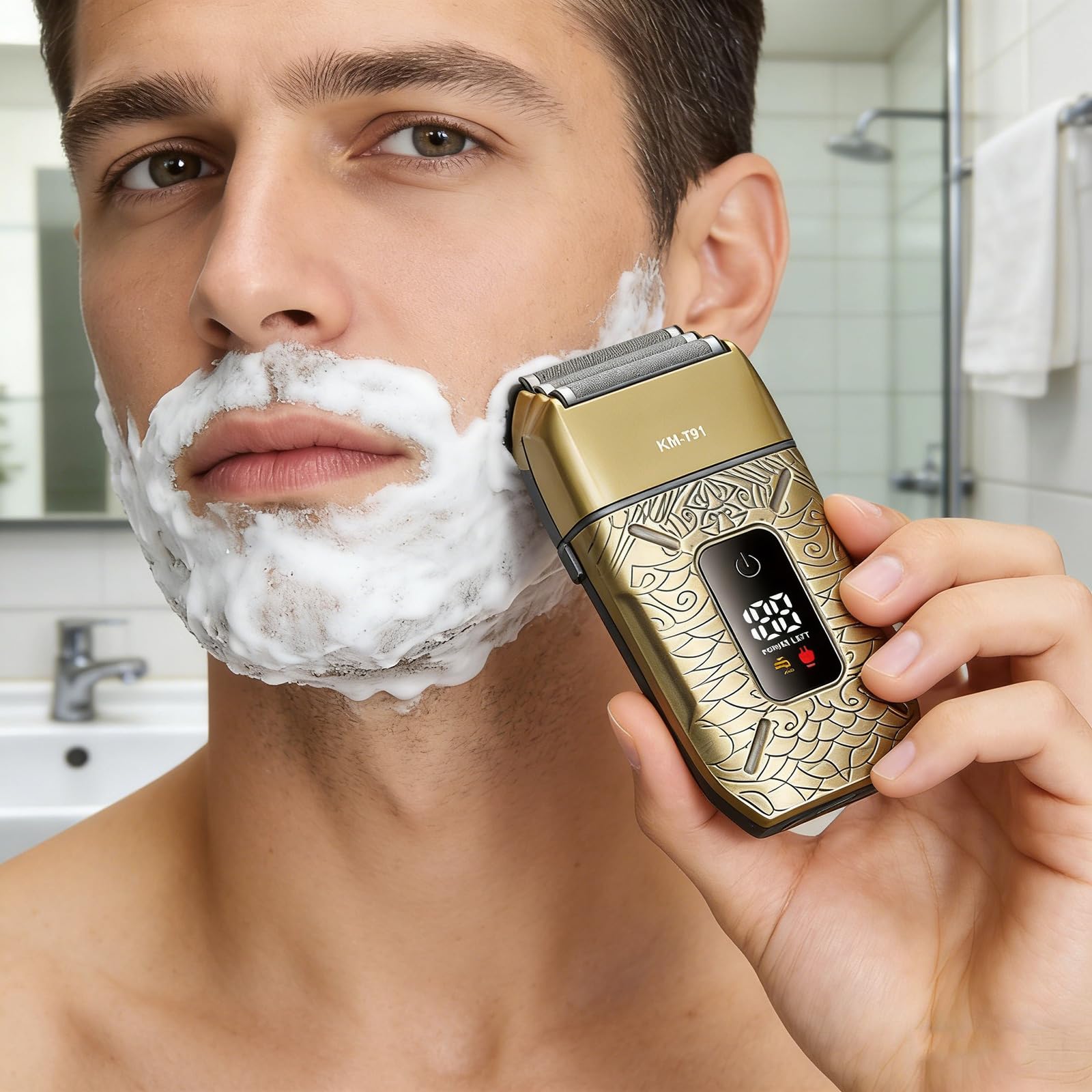 Ricaricabile Lavabile Barba Trimmer Trimmer Rasoio Elettrico Uomini Rasoio per Outdoor Casa Viaggio Campeggio Portatile Elettrico Uomini Rasoio
