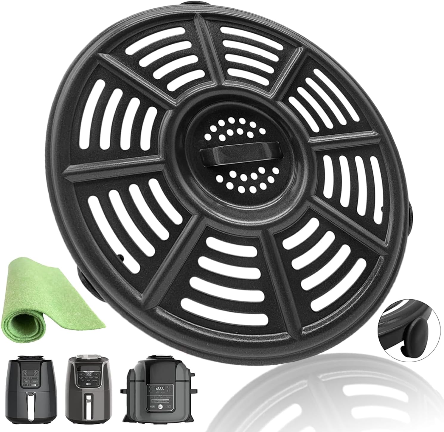 BeranWung 8.2IN Air Fryer Grill Plate for Ninja AF101 4QT