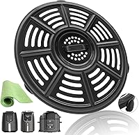 Vista 1 de BeranWung - Placa de parrilla para freidora de aire de 8.2 pulgadas para freidora de aire Ninja AF101 4QT AF161 AF150 XL 5.5QT, rejilla mejorada