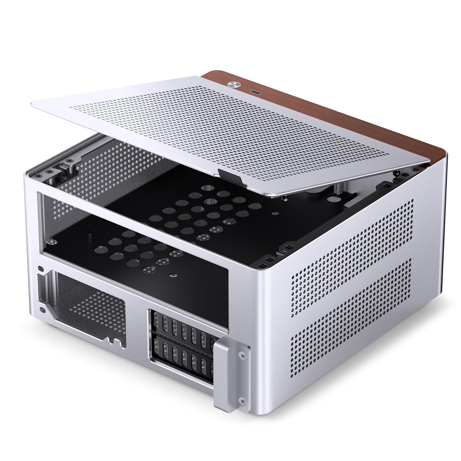 Amazon.in: Buy JONSBO NV10 Silver MINI ITX PC Case, Aluminum Alloy