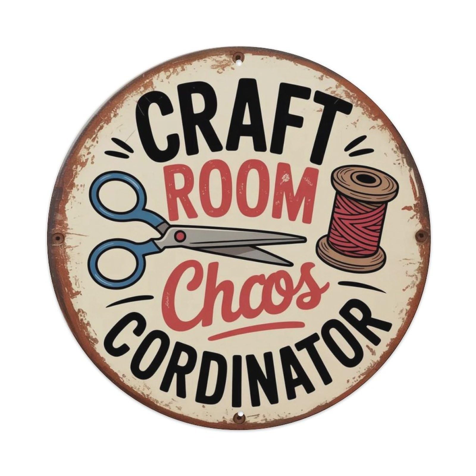 Craft Room Metal Tin Sign Plaque