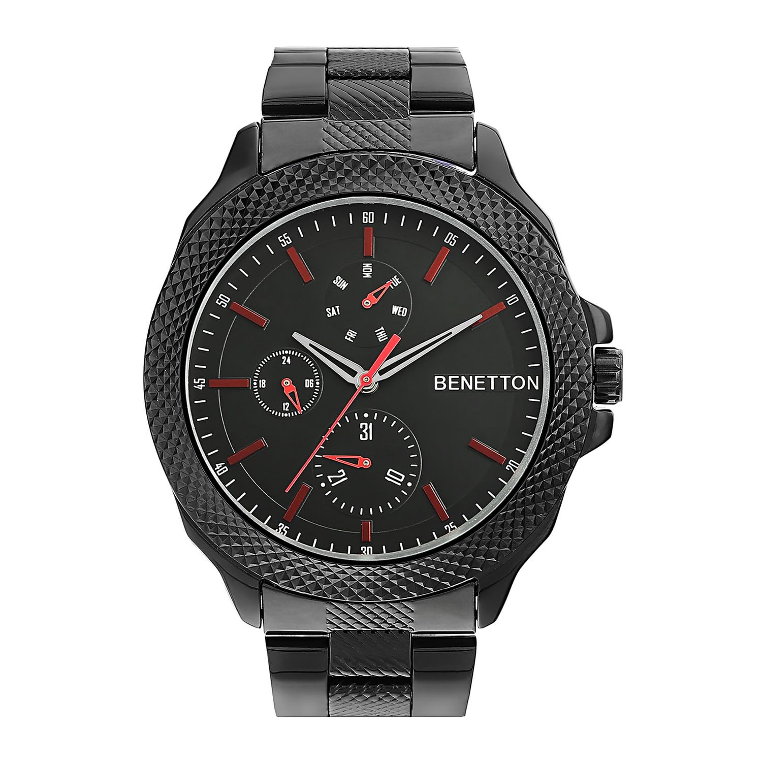 UNITED COLORS OF BENETTON Men Black Round Dial Analog Watch - UWUCG1703 (B0DBJ23MPZ) Amazon Price History, Amazon Price Tracker