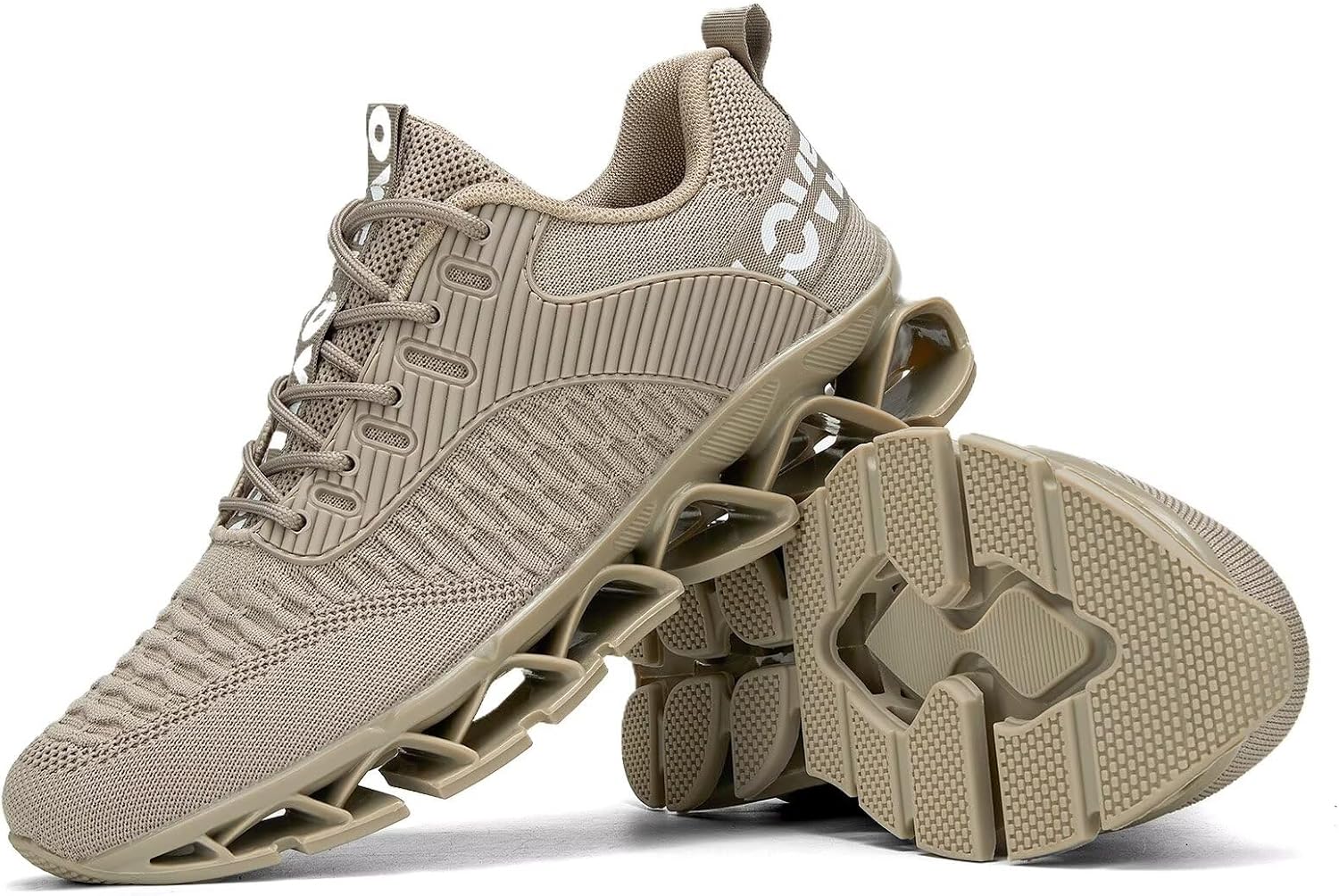 Vooncosir Men's Fashion Sneakers Breathable Mesh Running Shoes Blade Non Slip Soft Sole Casual Athletic Walking Shoes - Image 4