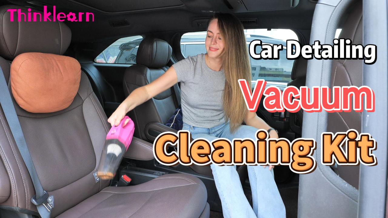 Amazon.com: ThinkLearn Car Cleaning Kit, Car Vacuum Detailing Kit ...