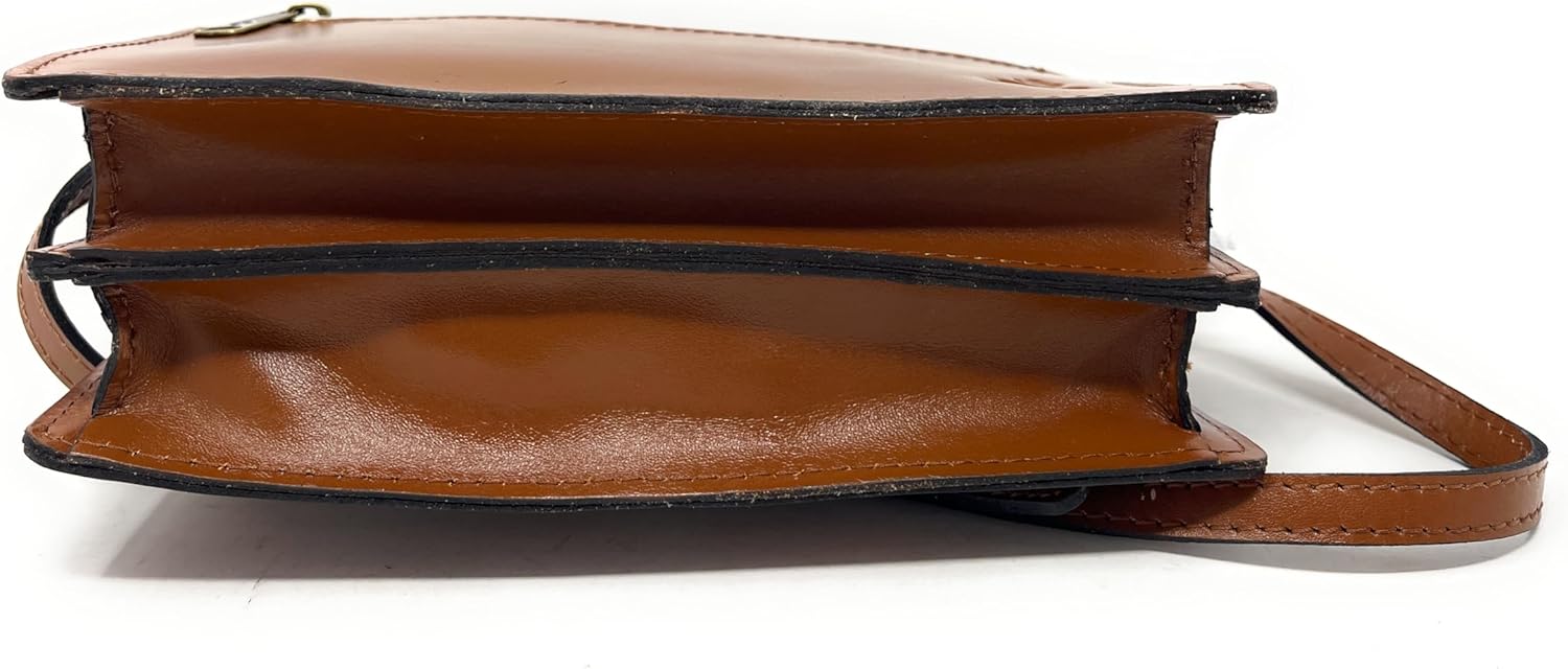 Patricia Nash Lanza Leather Crossbody Organizer, Riot Rust