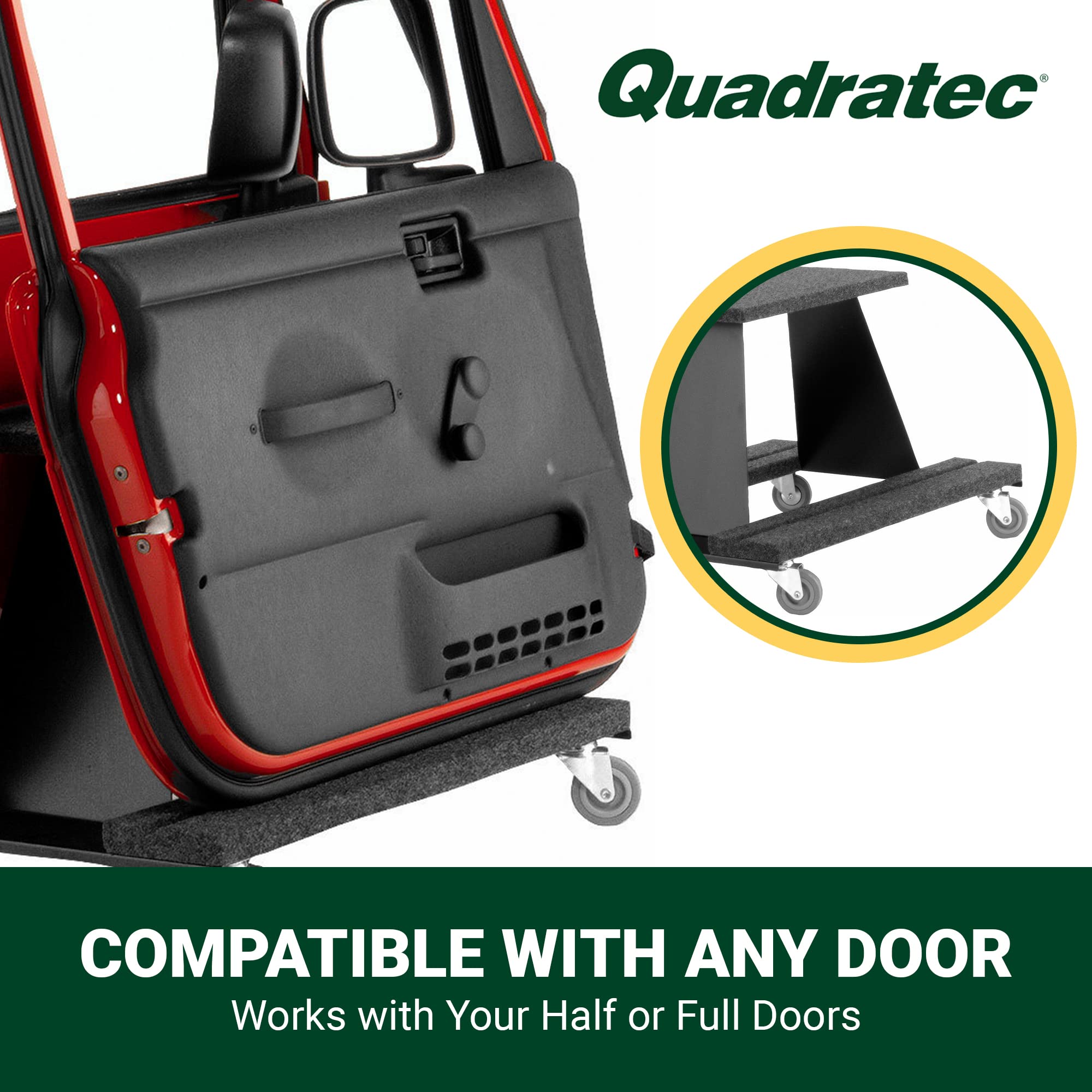 Amazon.co.jp: Quadratec デラックスドア収納カート ホイール付き 