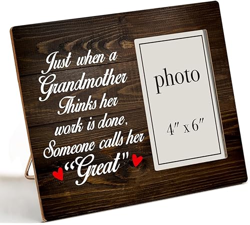 Nurawo Regalo para bisabuela, regalos para bisabuela de nieto, regalos significativos para bisabuela, bisabuela, marco de fotos de madera para mesa disponible en Yaxa Colombia