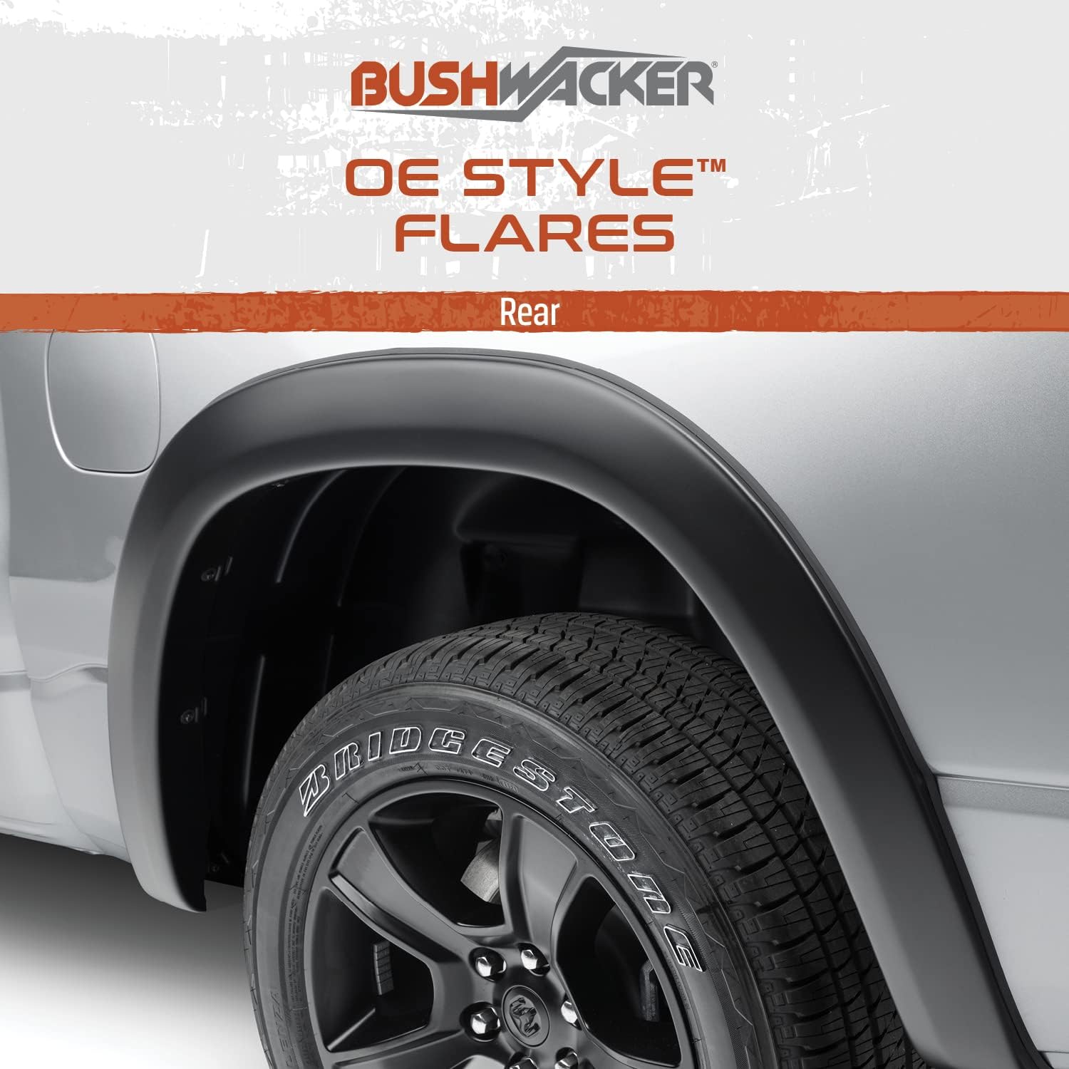 Bushwacker OE Style Factory Rear Fender Flares | 2-Piece Set, Black, Smooth Finish | 40054-02 | Fits 2003-2006 Chevrolet Silverado 1500 Fleetside w/ 6.5' or 8' Bed