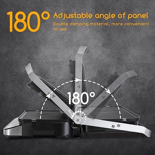 Miniatura 6 de Taylor Swoden Panini - Máquina para hacer gofres, parrilla eléctrica de 1600 W para interiores con placas antiadherentes de doble cara, pantalla