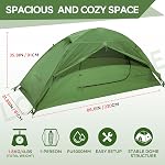 Tente légère Clostnature pour le camping en randonnée - Tente ultralégère pour 1/2/3/4 personnes, étanche, facile à installer, tente de camping pour l'extérieur, la randonnée et l'alpinisme