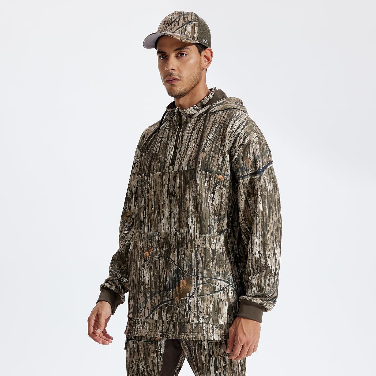 LOOGU Hunting Hoodies for Men Fleece Lining Performance Insulation Pullover Camo Hoodie