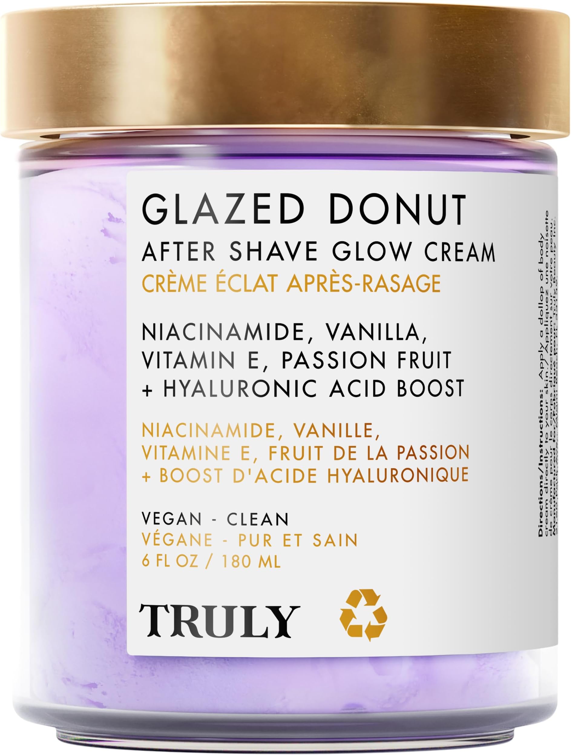 Truly Beauty Glazed Donut After Shave Glow Cream | Ultra-Hydrating for Smooth, Plump Skin After Shaving for Daily Use