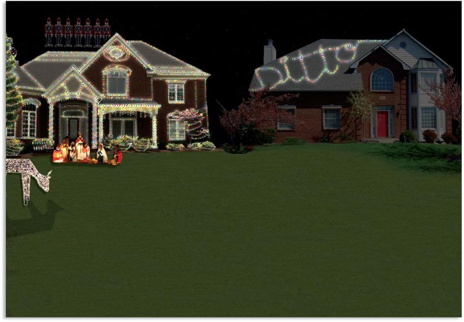 NobleWorks ''Ditto House'' Funny Merry Christmas Greeting Card, 5'' x 7'' (1045) Amazon.in