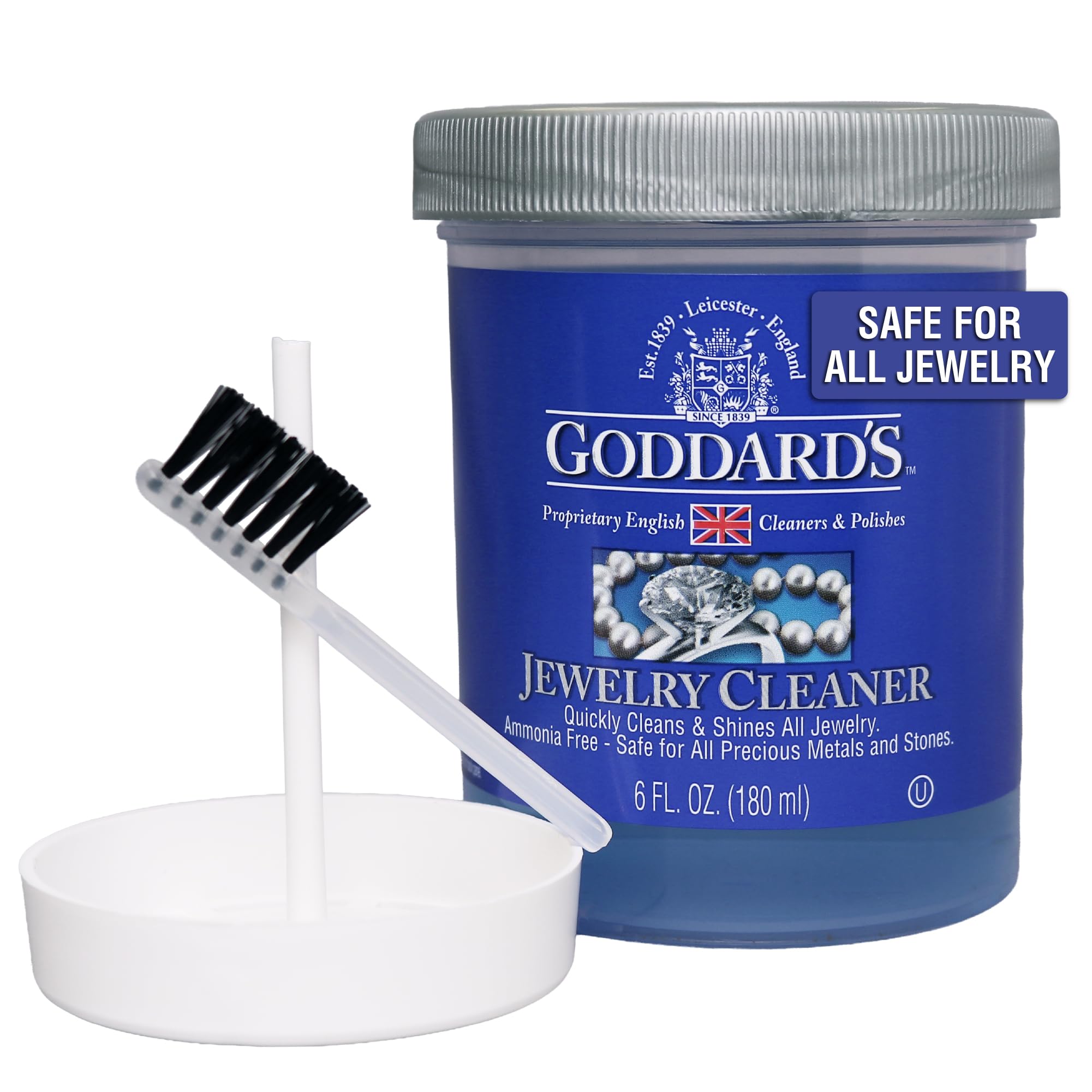 Goddard’s Jewelry Cleaner Solution 180ml – 180 ml (Pack of 1), No Color
