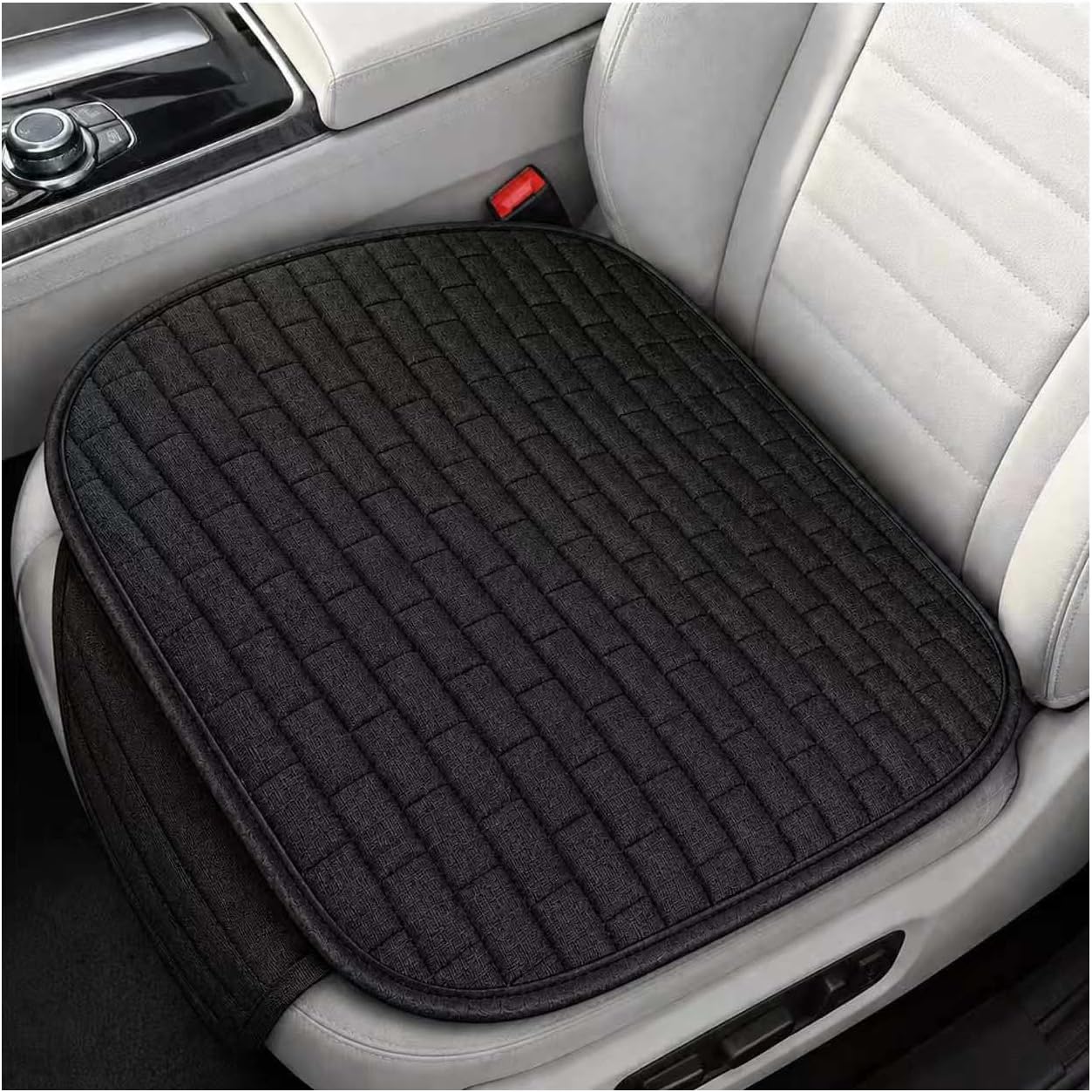 Car Seat Covers Front Seats with Side Pockets,Breathable & All-Season Front Seat Covers for Cars Protection,Anti-Slip Front Car Seat Covers Interior Accessories for Cars,SUVs (Front Seat/Black)