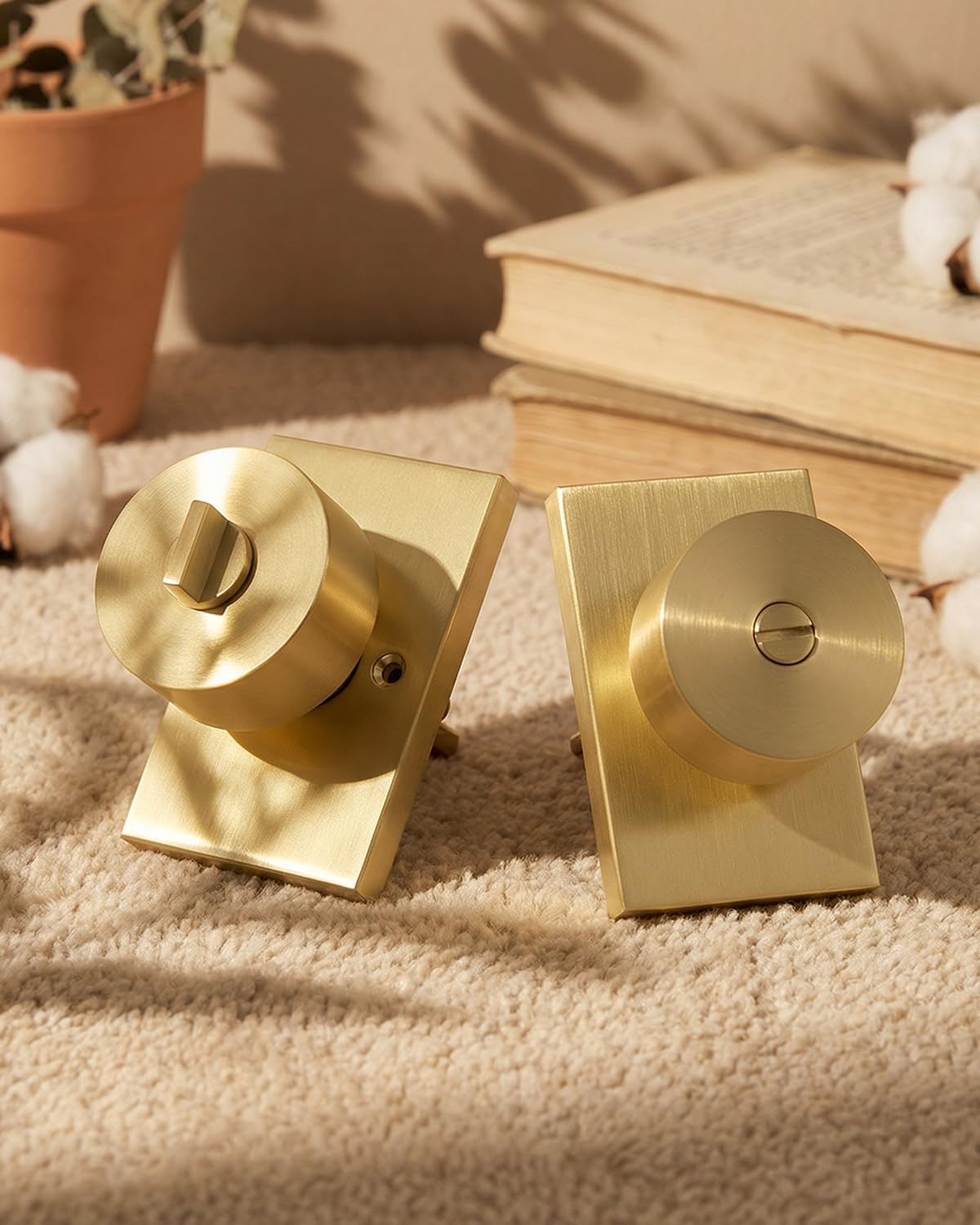 Gold Interior Door Knobs - Privacy & Security -2