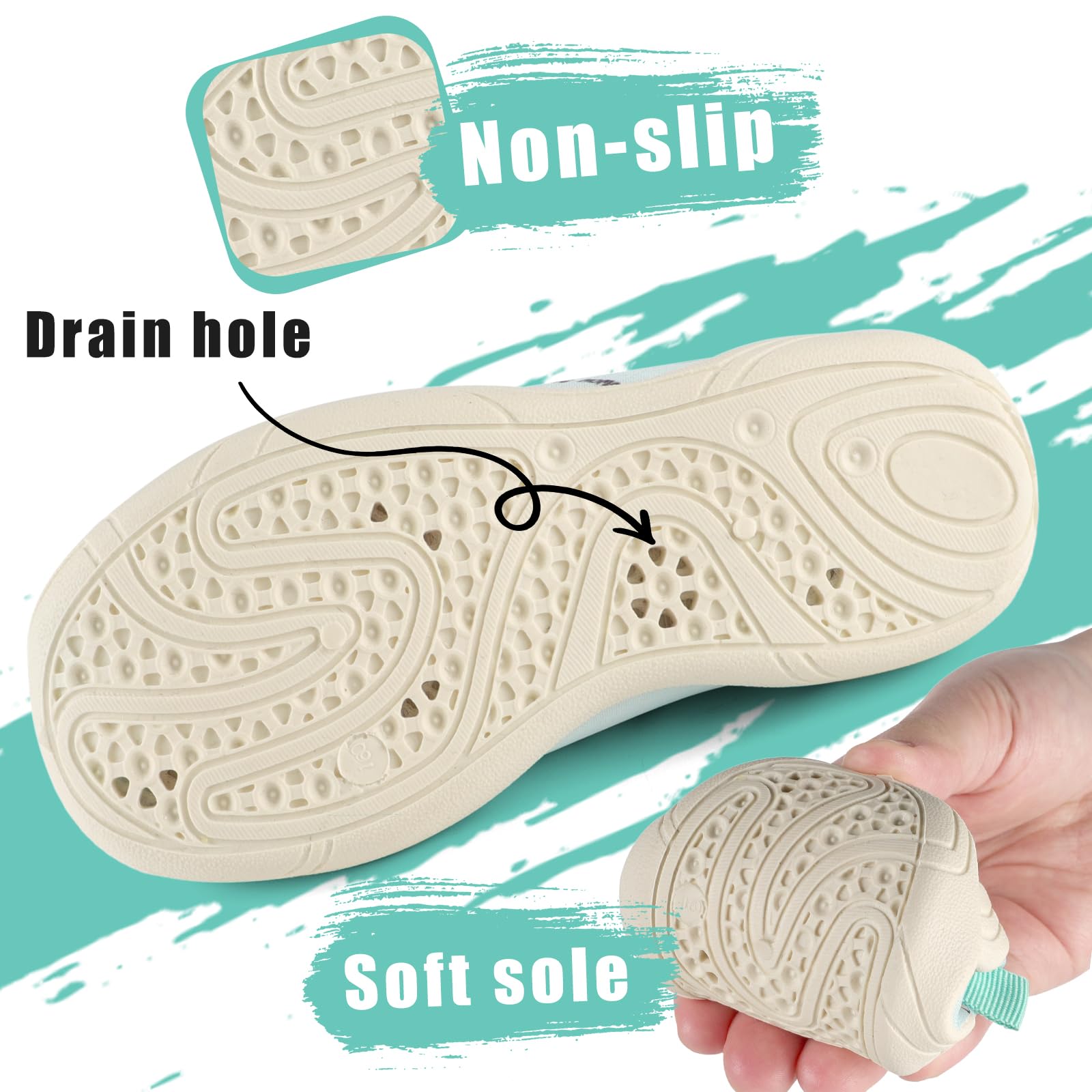 MK MATT KEELY Scarpe da Scoglio Bambino Bambina Scarpe Mare Acquatiche Piscina Ragazzo Ragazza Scarpe da Immersione con Suola Ispessita e Antiscivolo