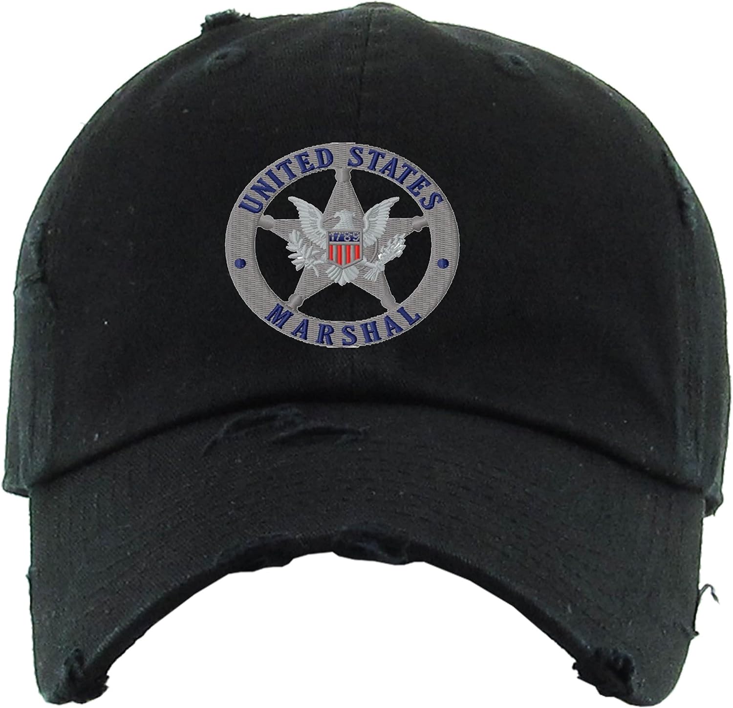 US Marshal Hat Embroidered Vintage Dad Hat Adult Adjustable Embroidery Service Cap
