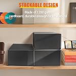 Video Game Holder, Game Disc Storage Box Compatible with Nintendo Switch Game Holder, Organize up to 28 Cases - Black 1 Pack