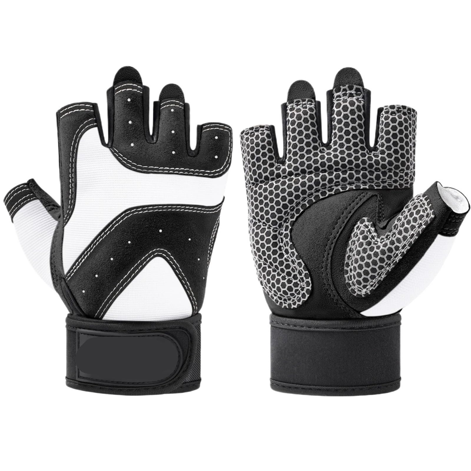 Guanti fitness Supporto for polsini for allenamento in palestra - Sollevamento pesi, traspirante, guanti da for uomo e donna per Outdoor