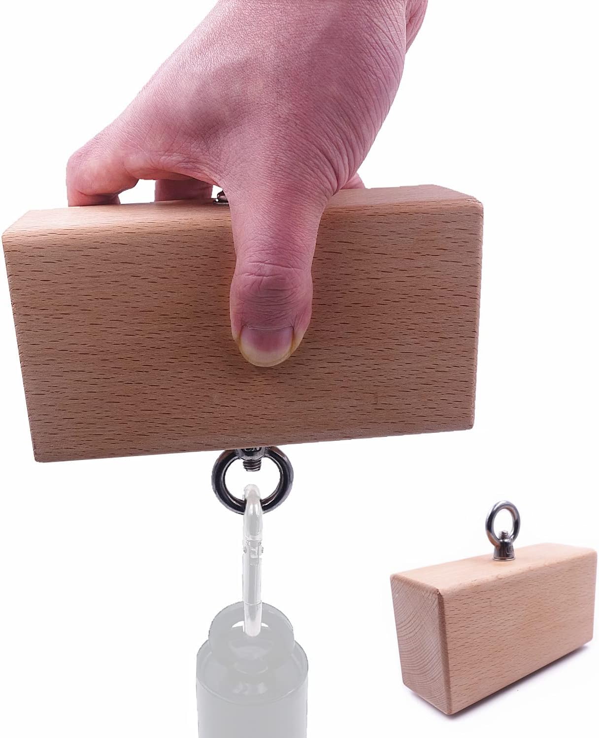 Lights Mountain Wooden Pinch Block Grip Workout Climbing Power Grip Forearm Finger Exerciser Strength Training Strengthener Equipment