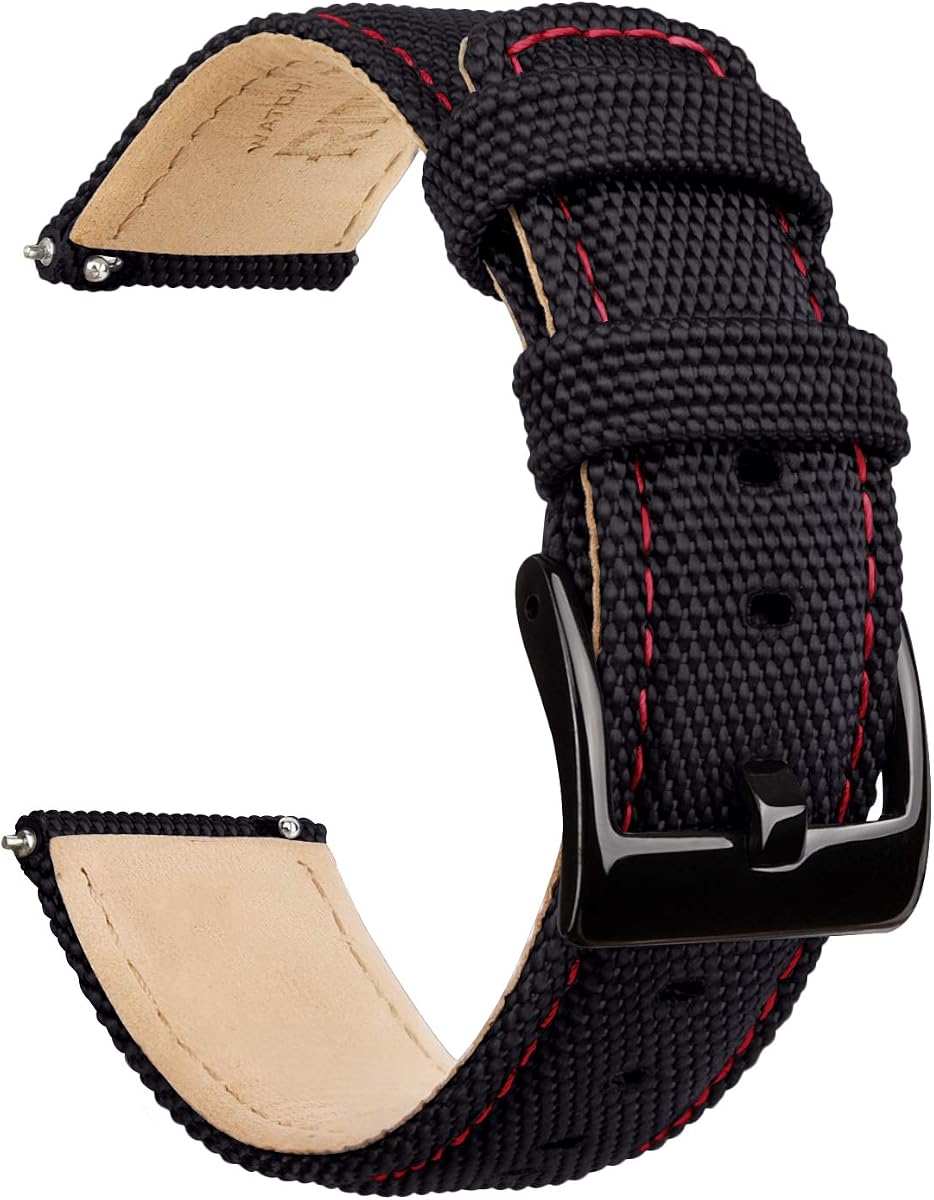 Regalo de Navidad Correa de reloj de tela de vela Correa de reloj de liberación rápida compatible con Samsung Galaxy Watch 6 Classic 43 mm 47 mm 40 mm 44 mm Timex / Seiko / Fossil / Citizen para hombres y mujeres, regalos de elefante blanco, rellenos de medias para hombres
