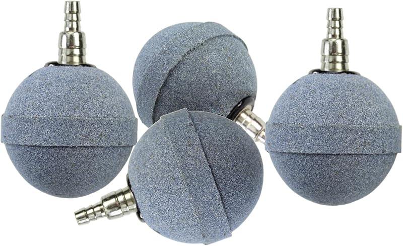Pedra porosa para aquário AQUANEAT, difusor de ar com bolhas finas, 5,08 cm, pacote com 4