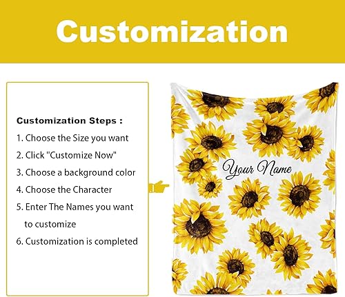 Vista 64 de Jekeno - Manta de felpa de microfibra de 50 x 60 pulgadas girasol 6