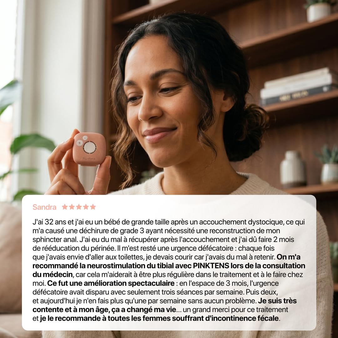 Pinktens Dispositif Médical Connecté, Contre les Douleurs Menstruelles et l'endométriose, Muscle et Renforce le Périnée, Prévention Incontinence, Descente d'Organe, Appareil de Musculation Pelvienne