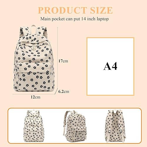 Miniatura 8 de LEDAOU Mochila Escolar para Niñas Adolescentes de Escuela Primaria y Secundaria Mochila para Libros, Mochilas para Niños, Mochila para Computadora